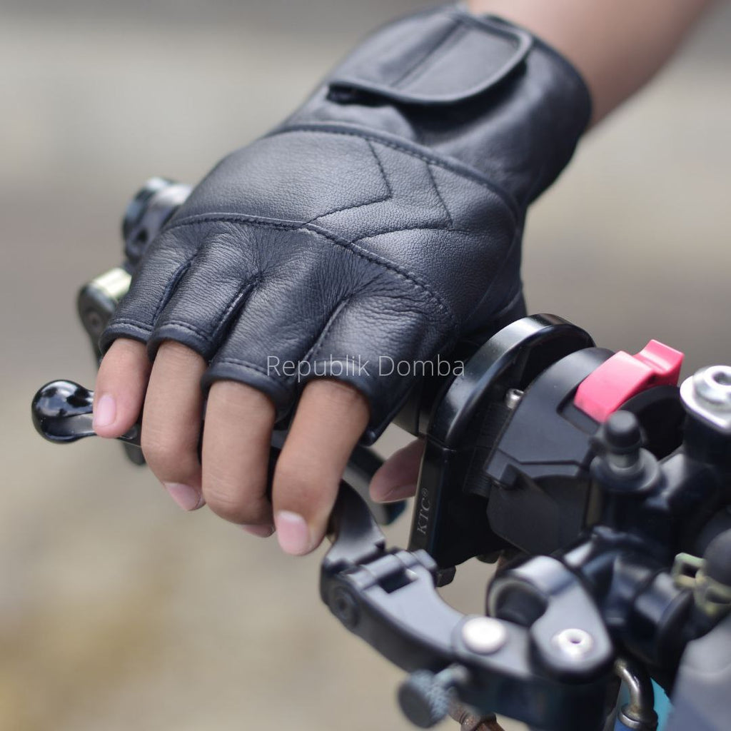 Sarung Tangan Motor Kulit Domba Asli - SR 003