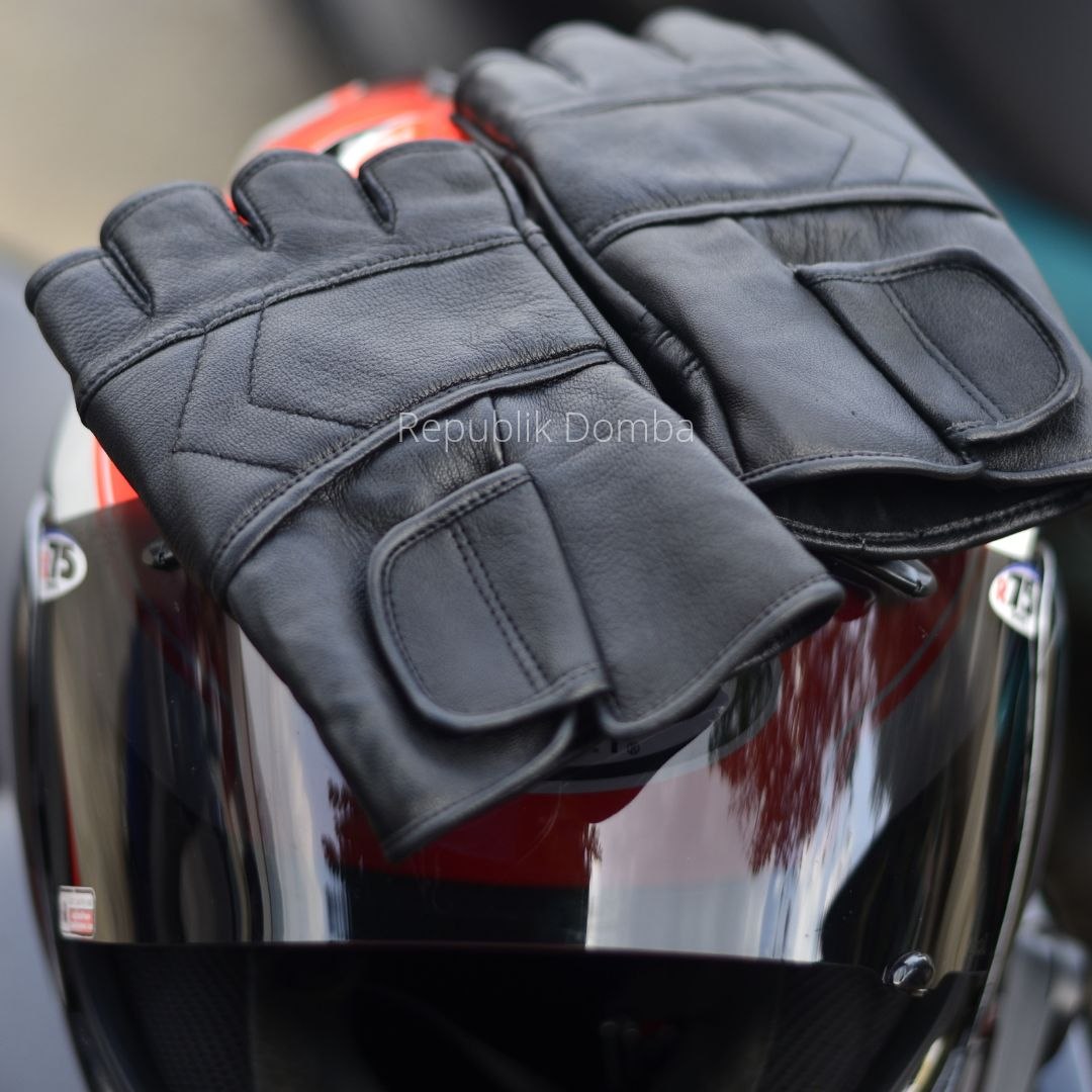 Sarung Tangan Motor Kulit Domba Asli - SR 003
