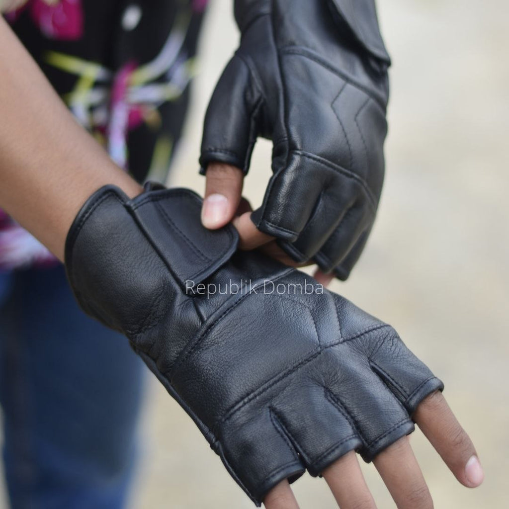 Sarung Tangan Motor Kulit Domba Asli - SR 003