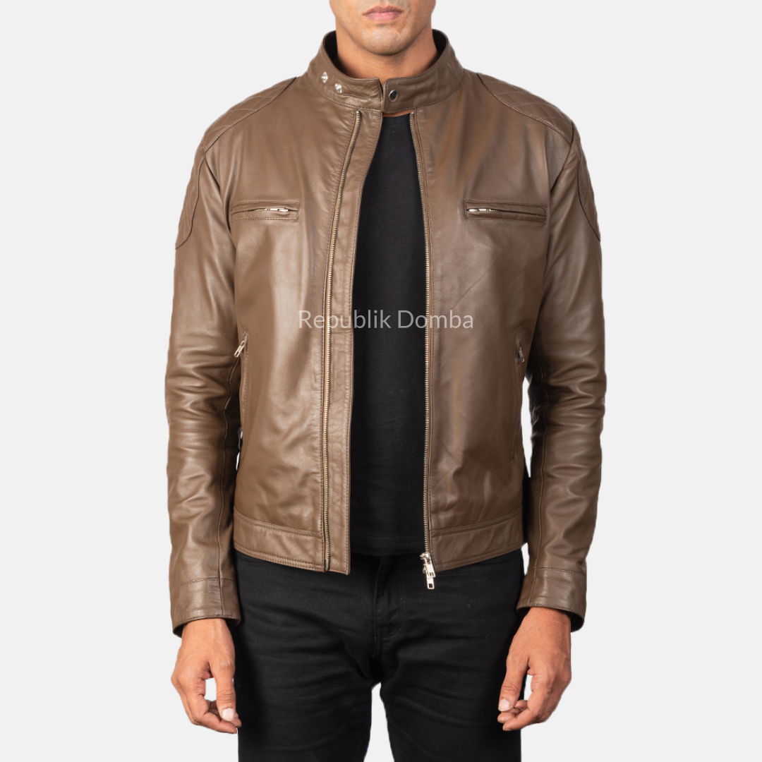 Jaket Kulit Pria Biker - PB 403