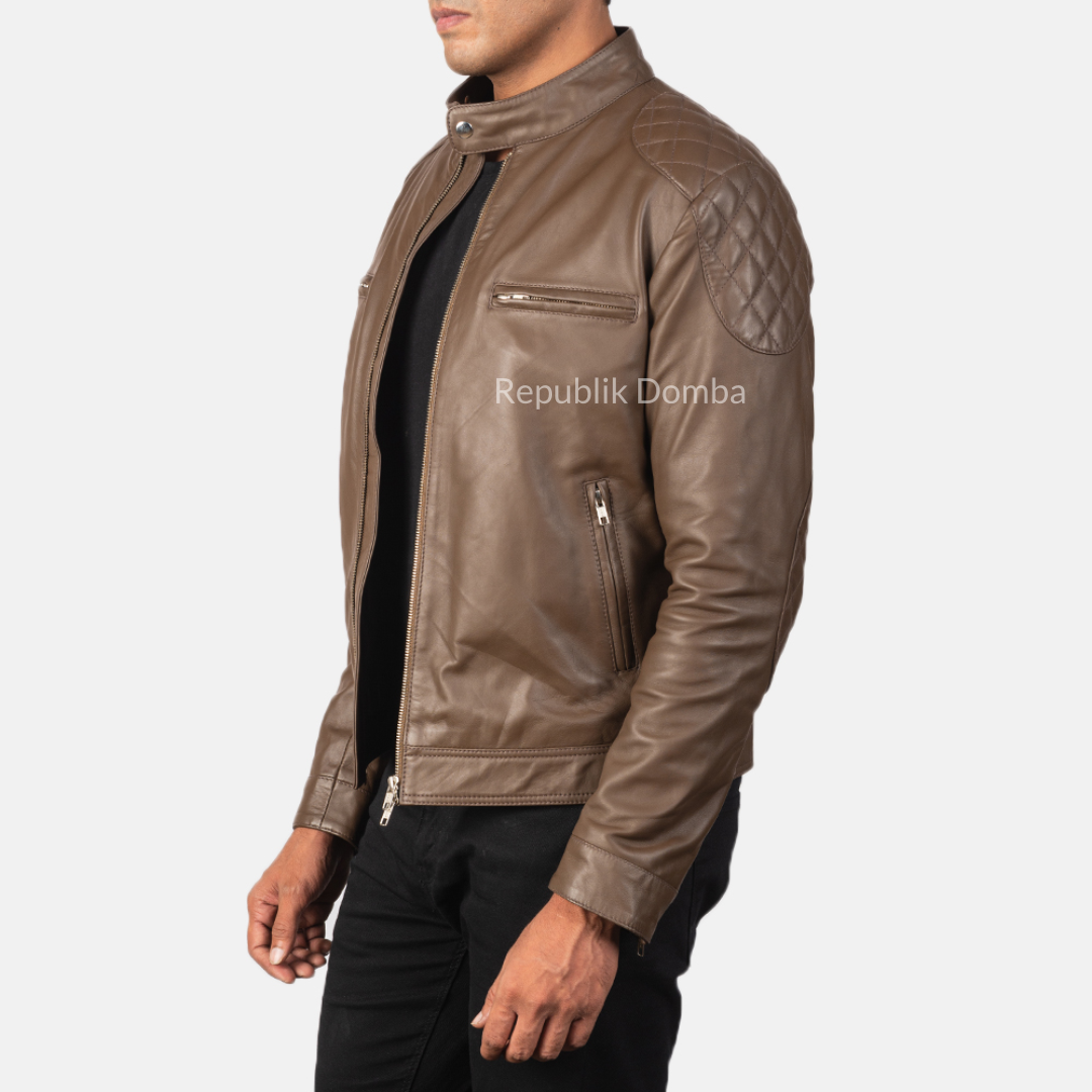 Jaket Kulit Pria Biker - PB 403