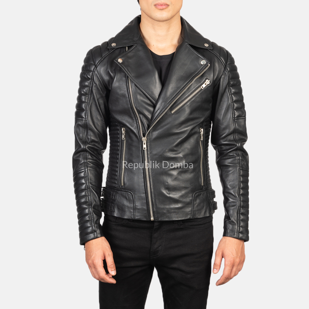 Jaket Kulit Pria Biker - PB 405