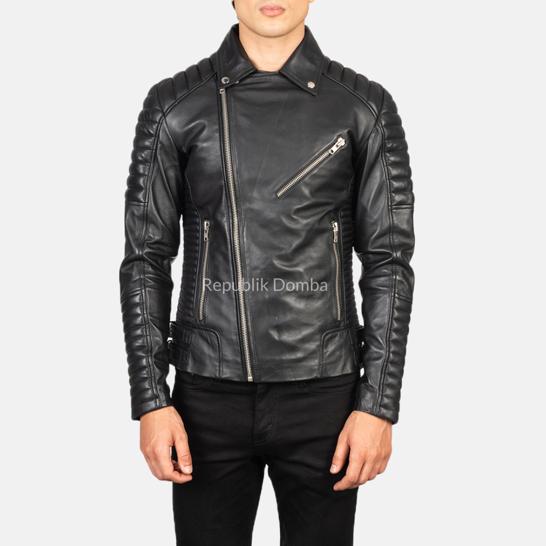 Jaket Kulit Pria Biker - PB 405