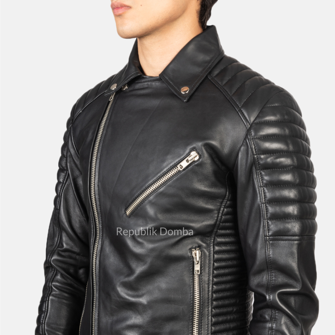 Jaket Kulit Pria Biker - PB 405
