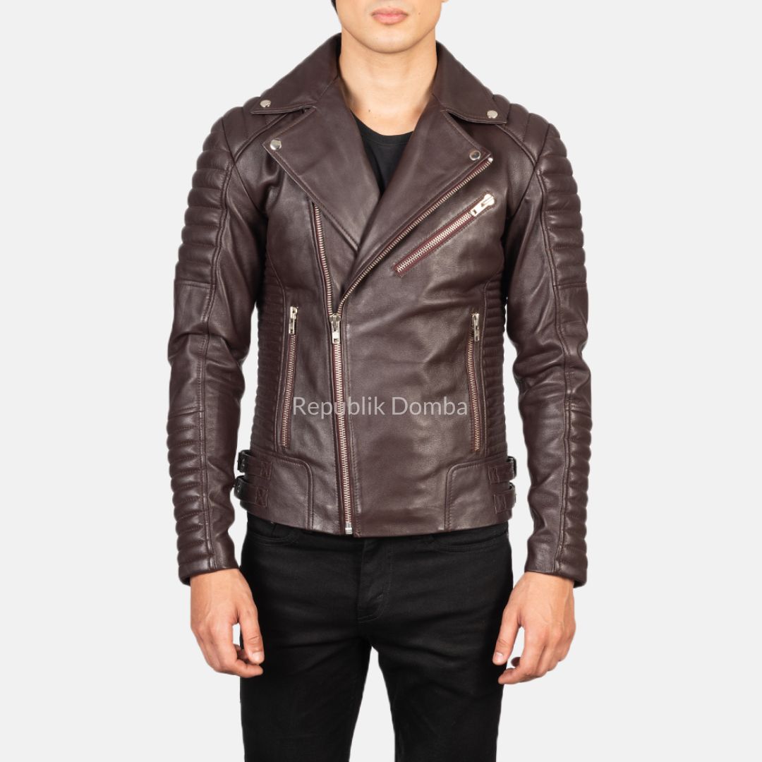 Jaket Kulit Pria Biker - PB 406