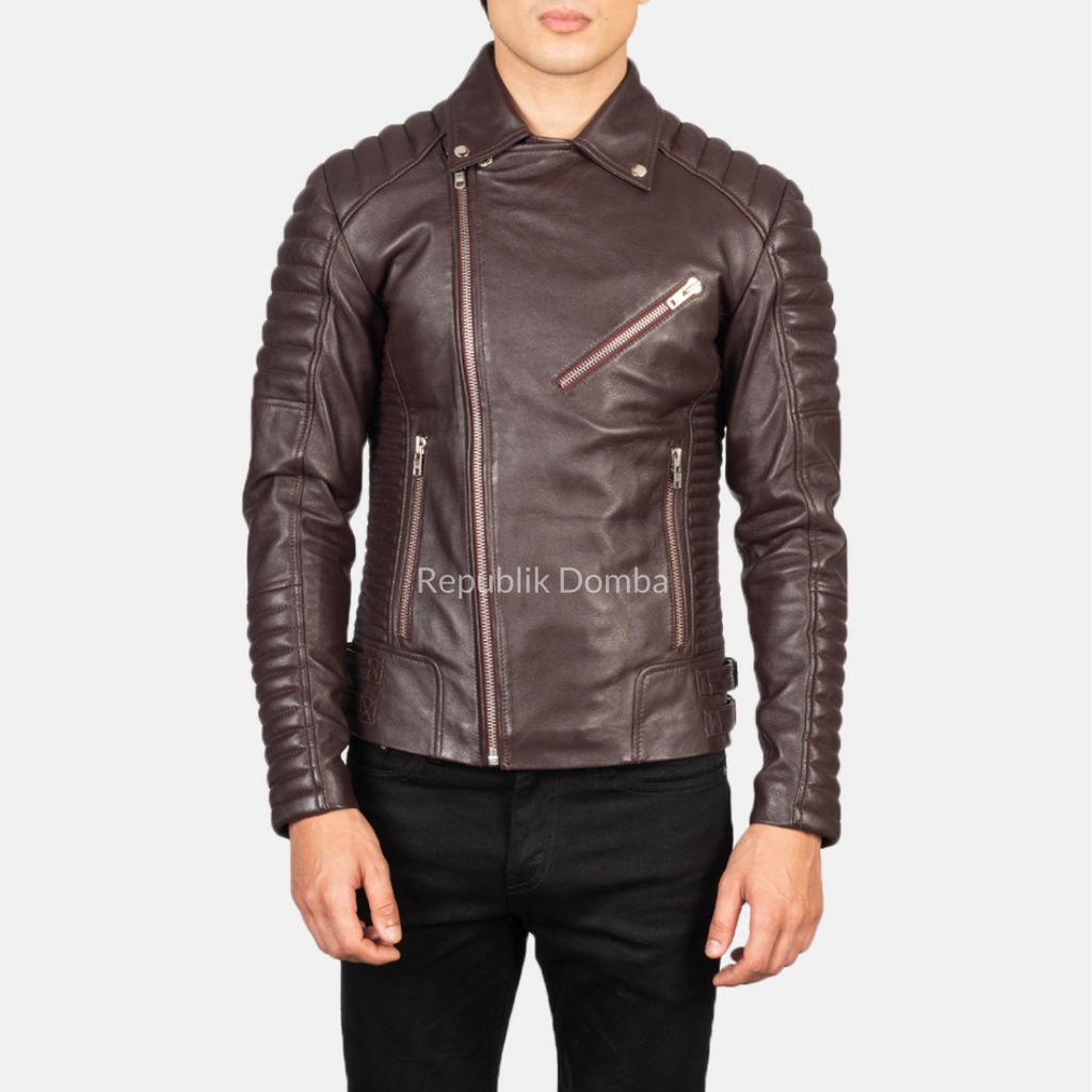Jaket Kulit Pria Biker - PB 406