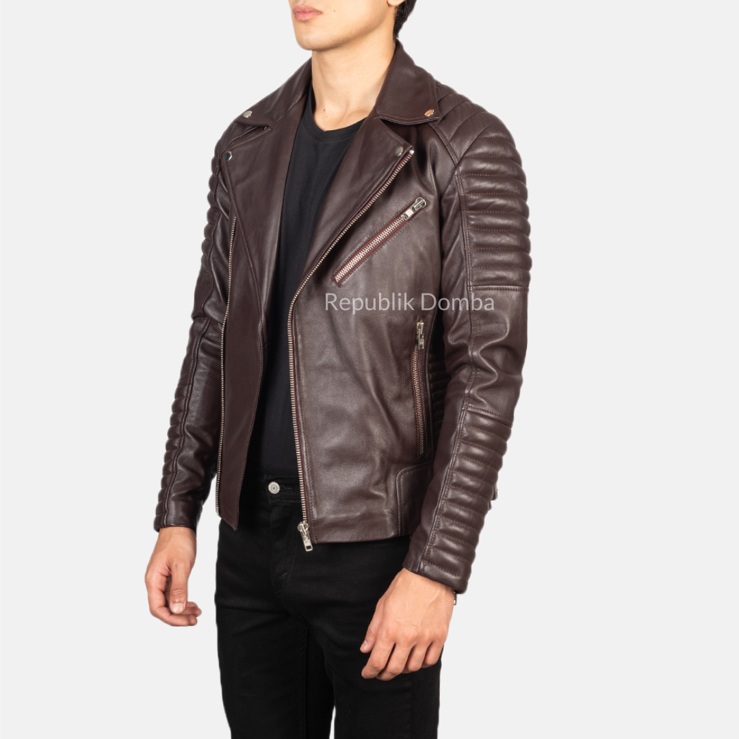 Jaket Kulit Pria Biker - PB 406