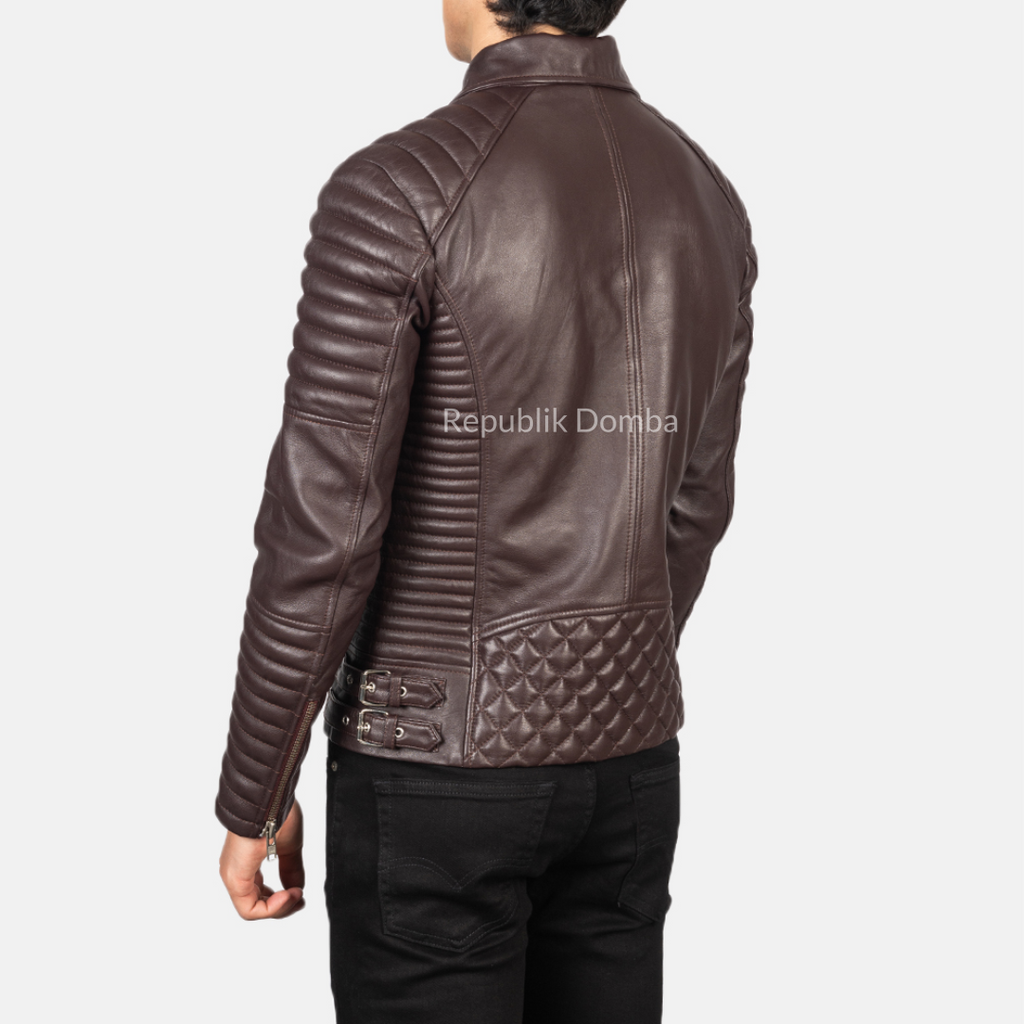 Jaket Kulit Pria Biker - PB 406