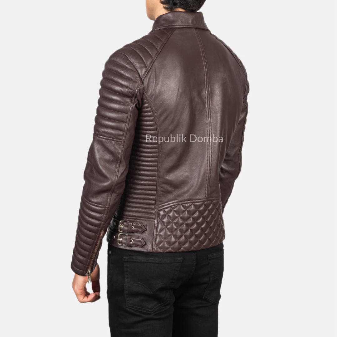 Jaket Kulit Pria Biker - PB 406