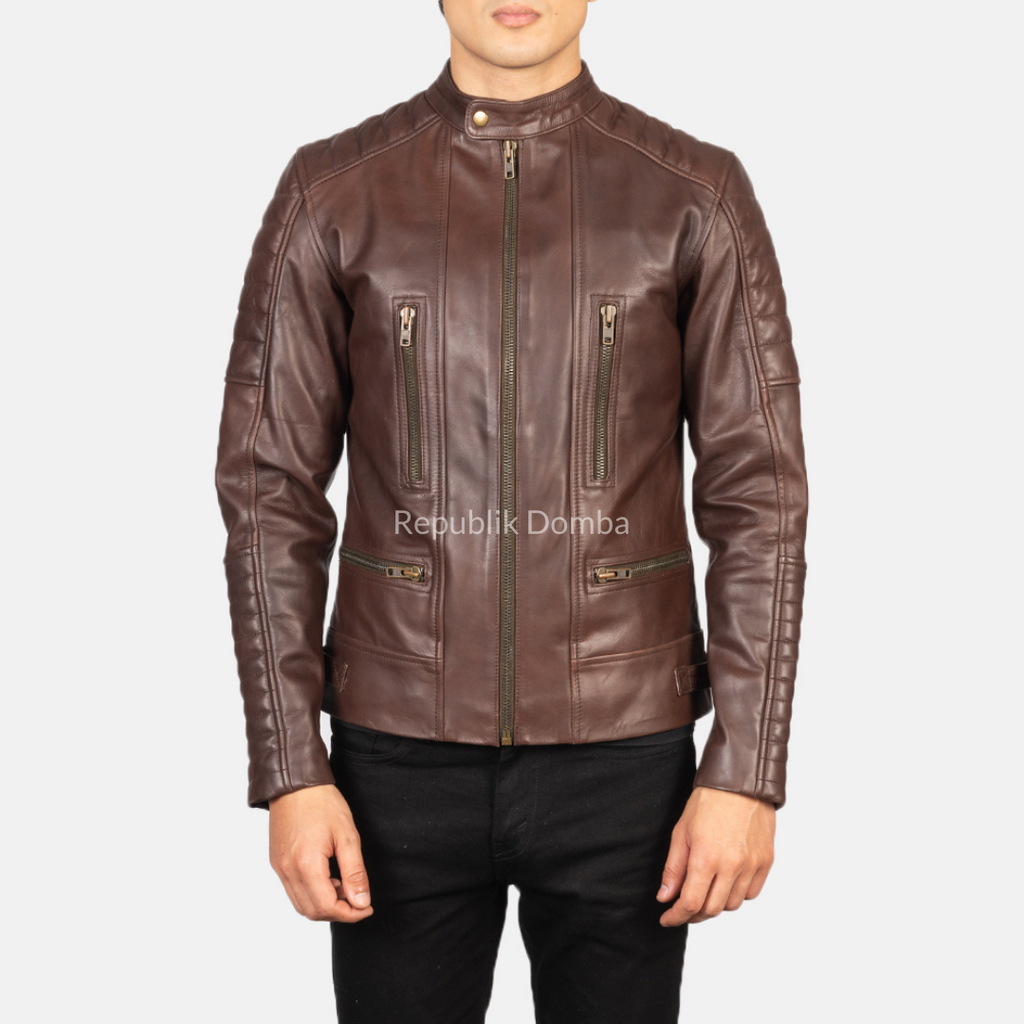 Jaket Kulit Pria Biker - PB 408