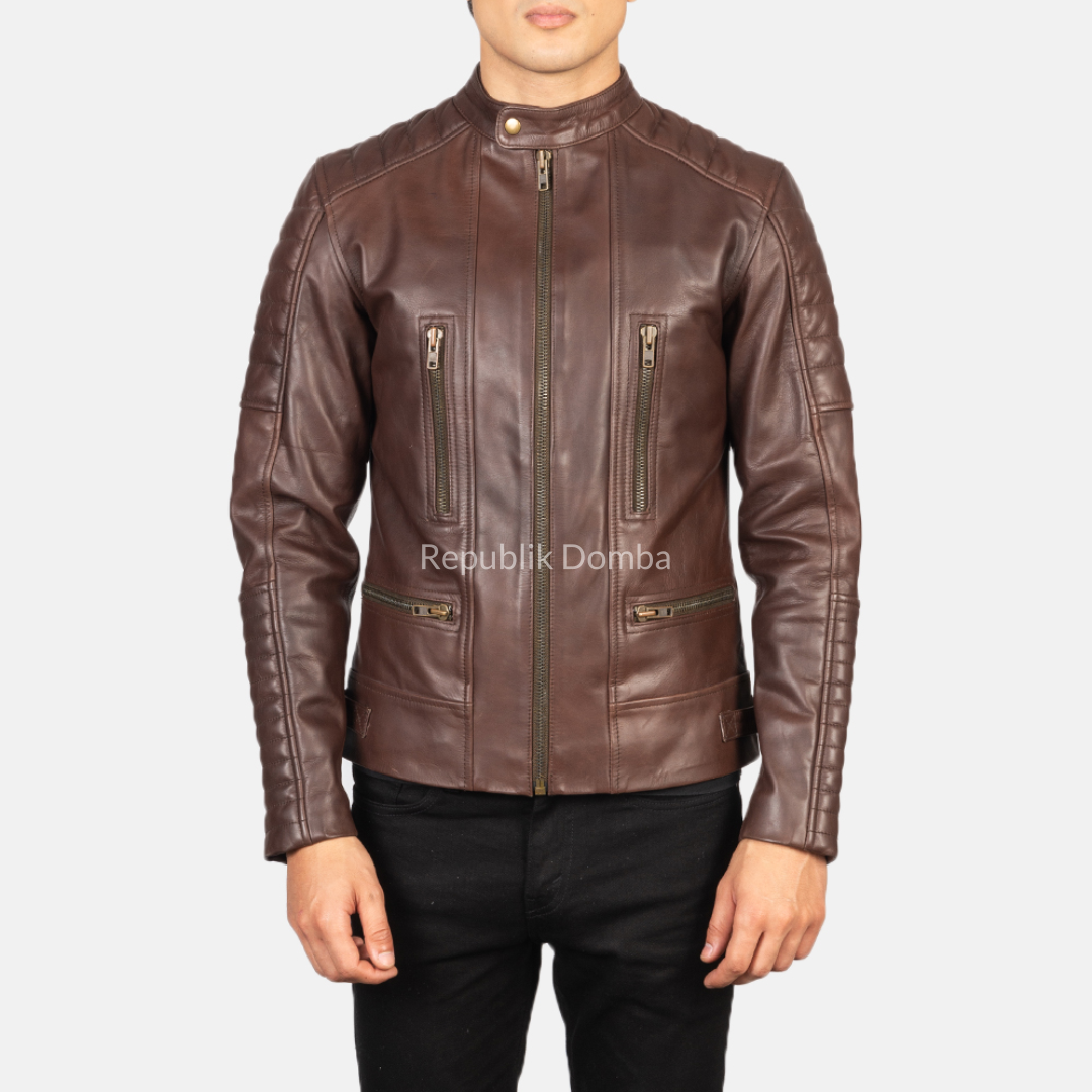 Jaket Kulit Pria Biker - PB 408