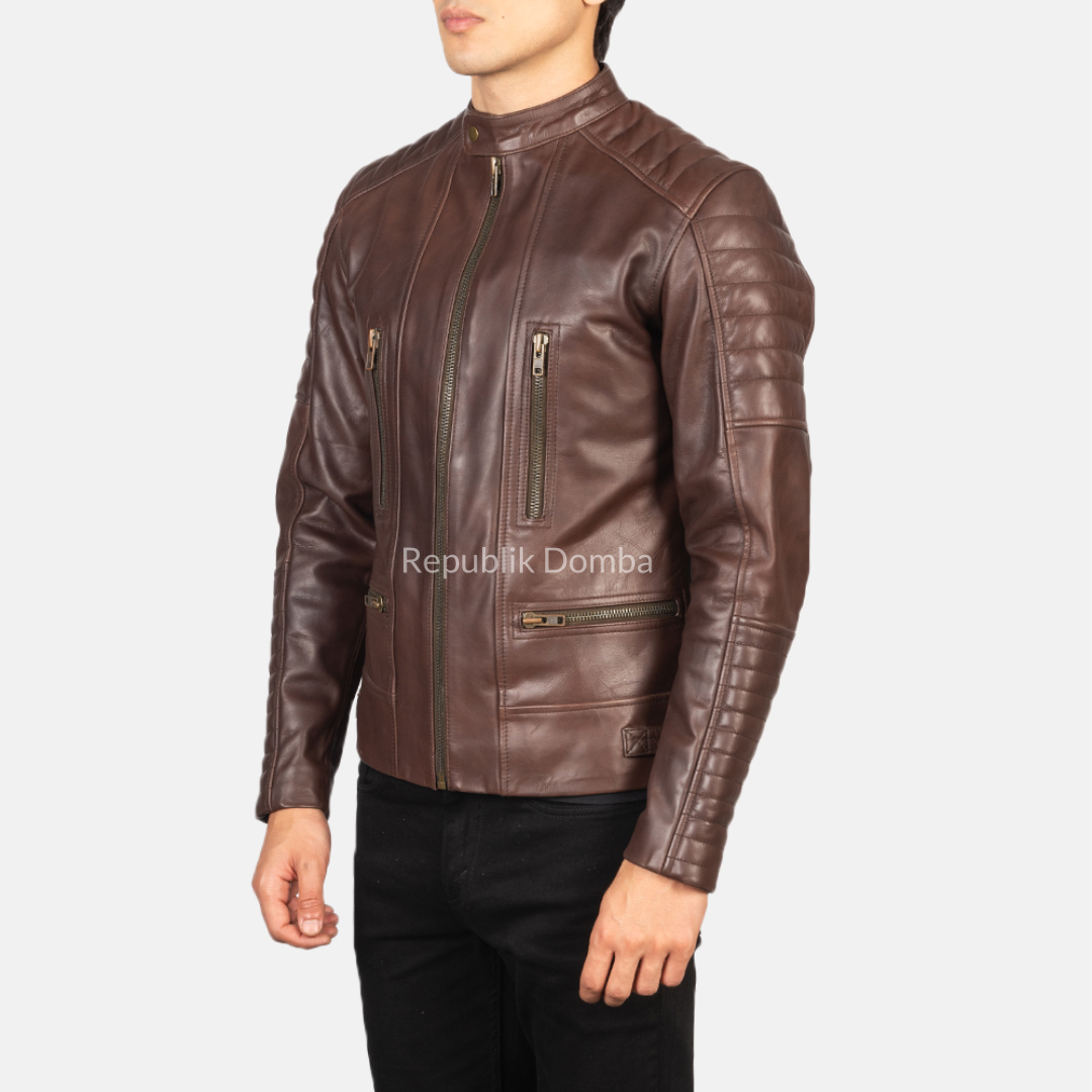 Jaket Kulit Pria Biker - PB 408