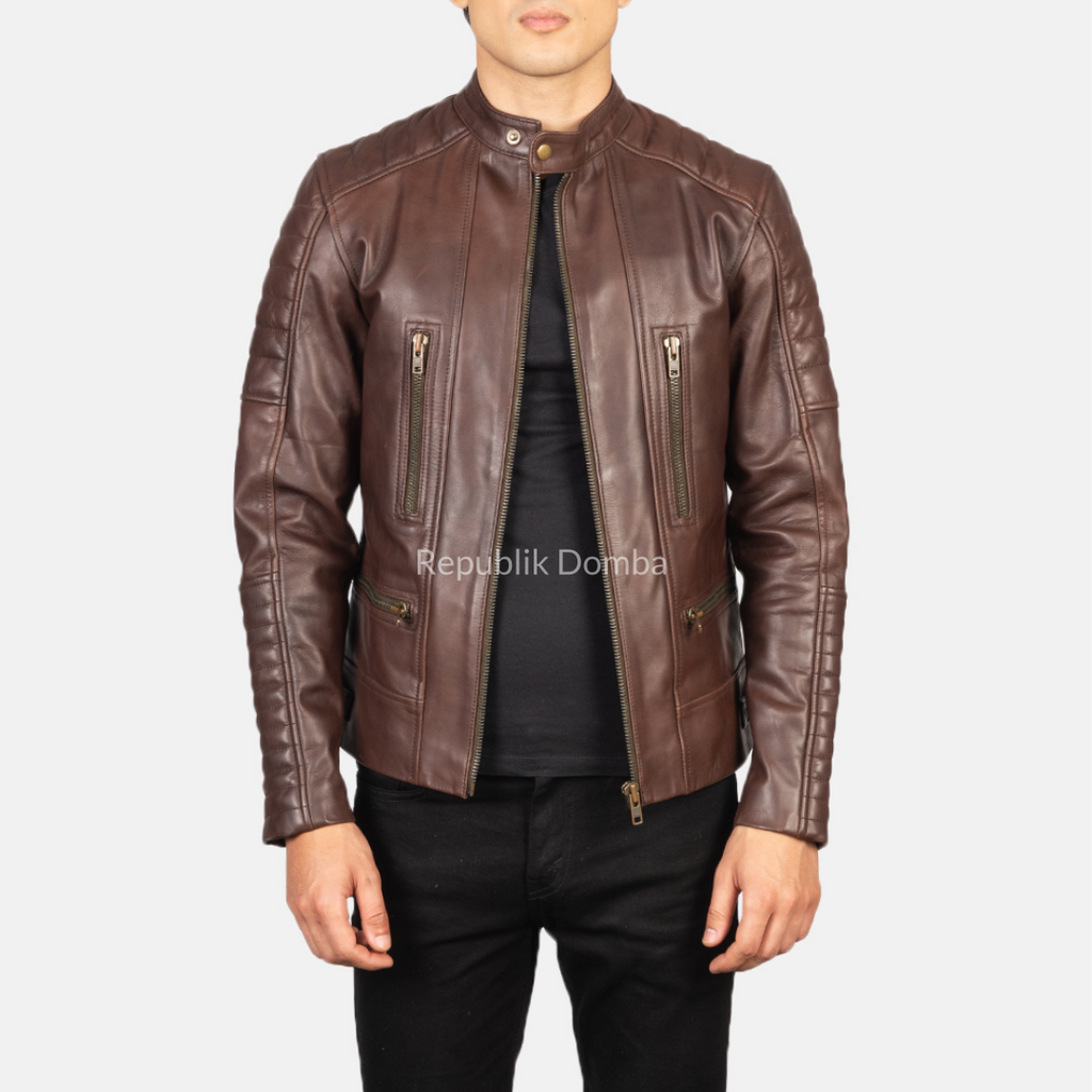 Jaket Kulit Pria Biker - PB 408
