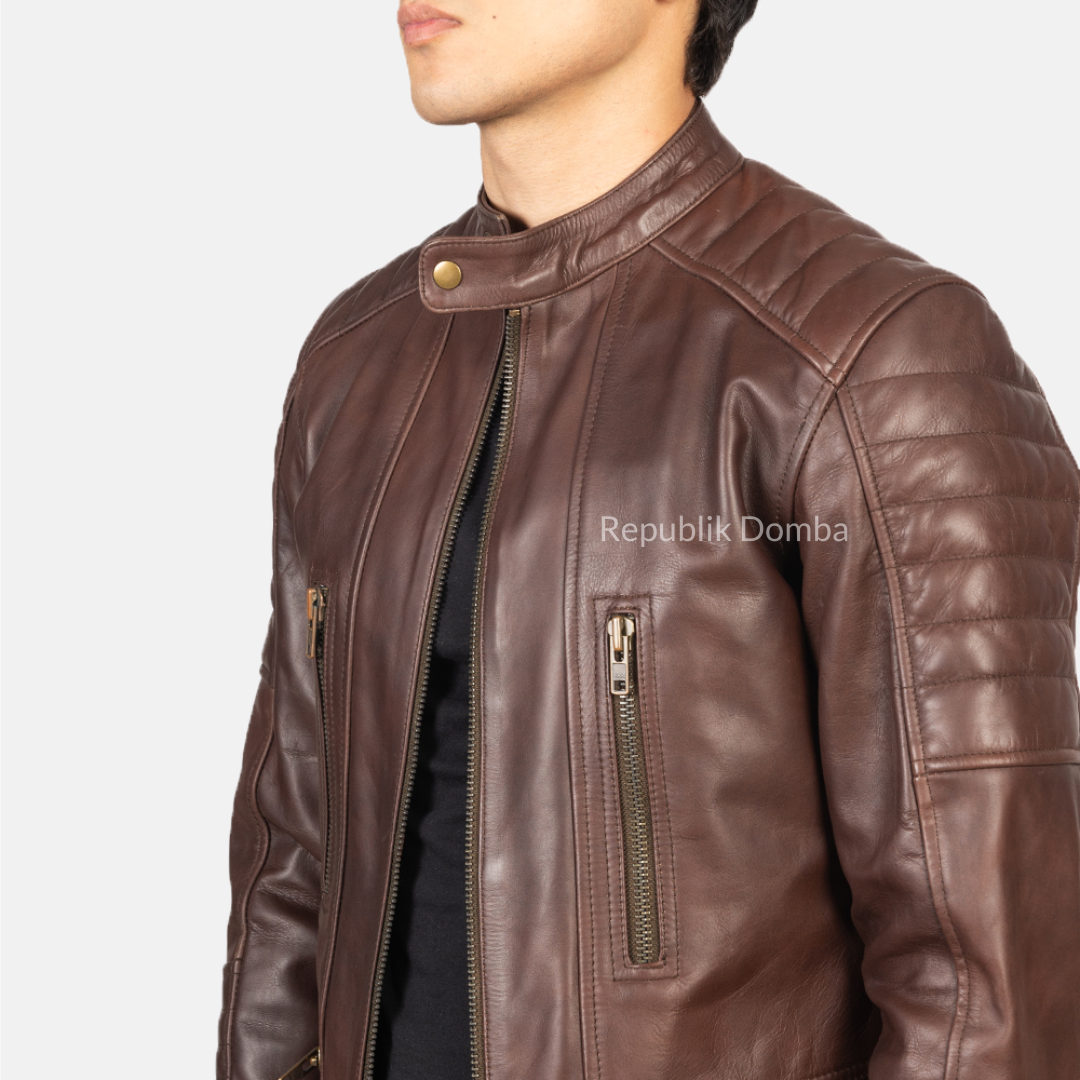 Jaket Kulit Pria Biker - PB 408