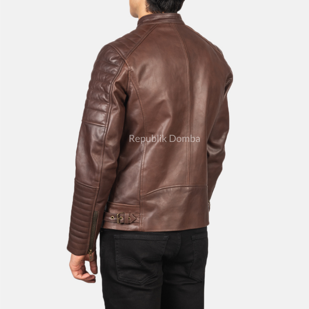 Jaket Kulit Pria Biker - PB 408