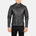 Jaket Kulit Domba Pria Biker Premium | PB 409 - Tampak Depan