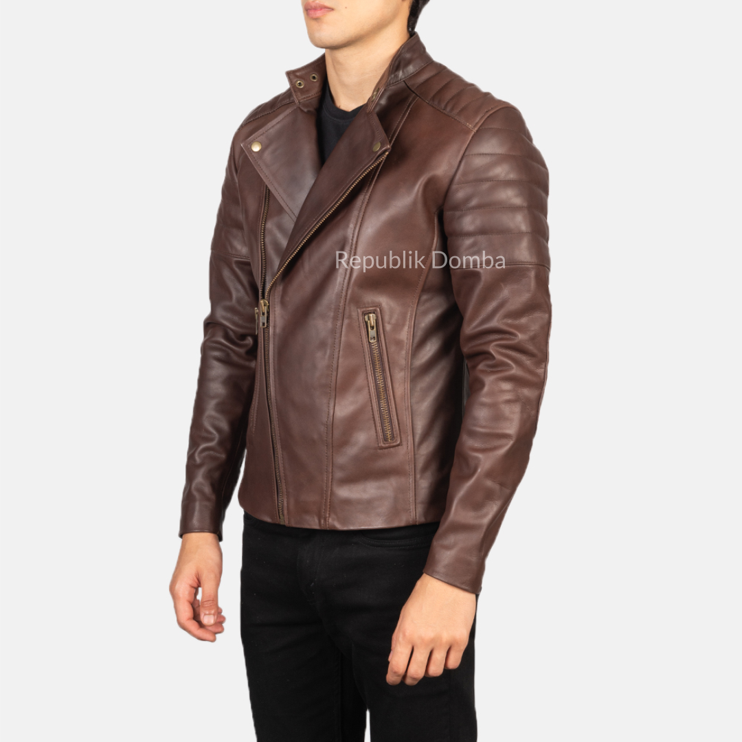 Jaket Kulit Pria Biker - PB 410