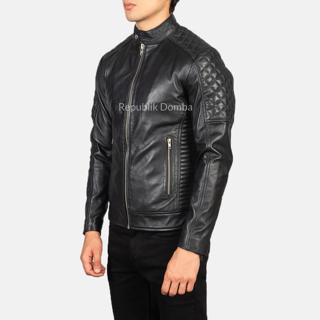Jaket Kulit Pria Biker - PB 411