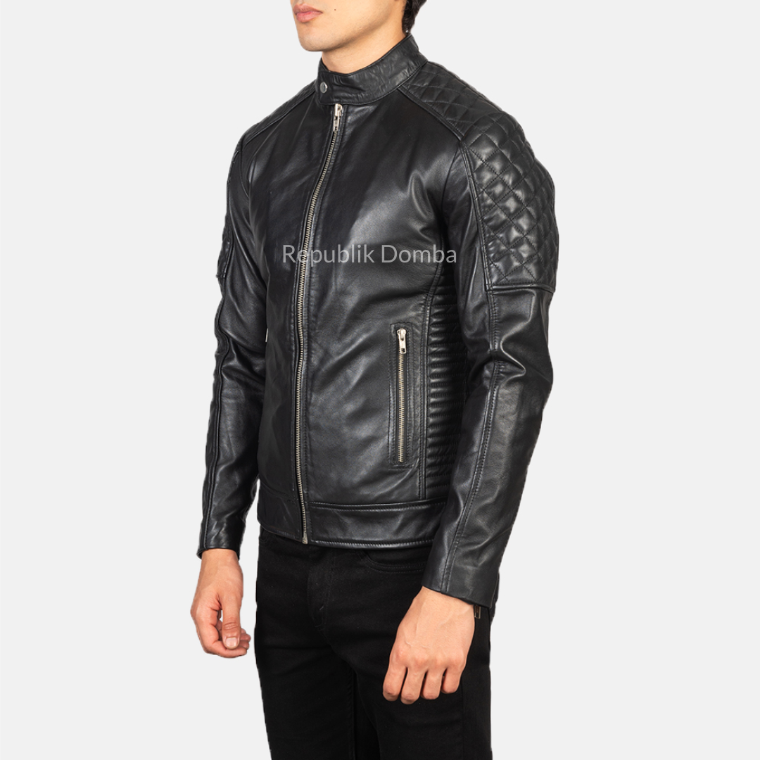 Jaket Kulit Pria Biker - PB 411