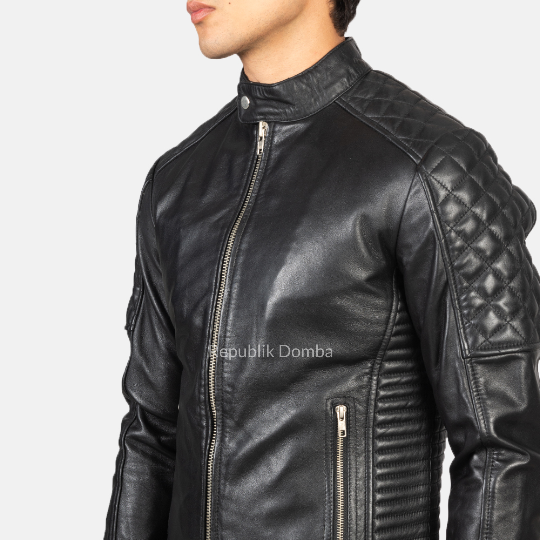 Jaket Kulit Pria Biker - PB 411