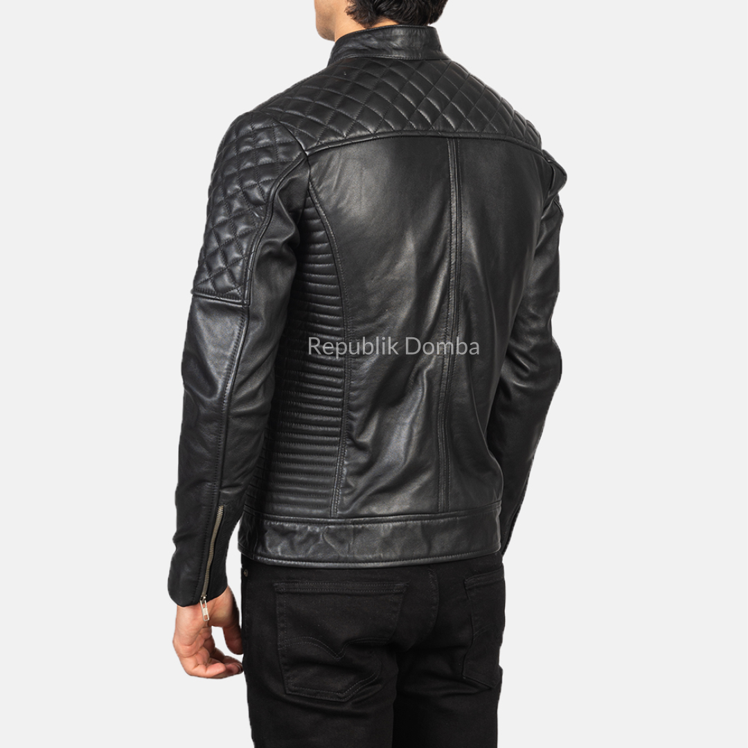 Jaket Kulit Pria Biker - PB 411