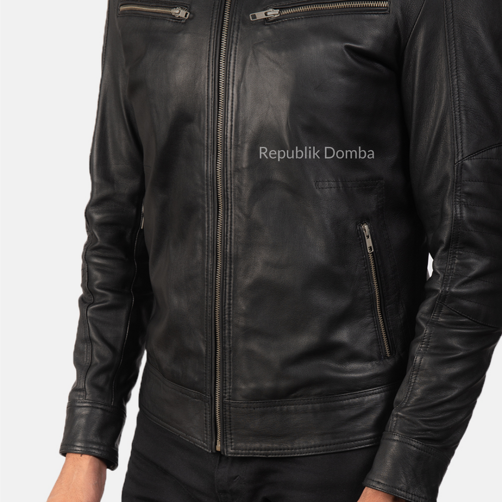 Jaket Kulit Pria Biker - PB 414