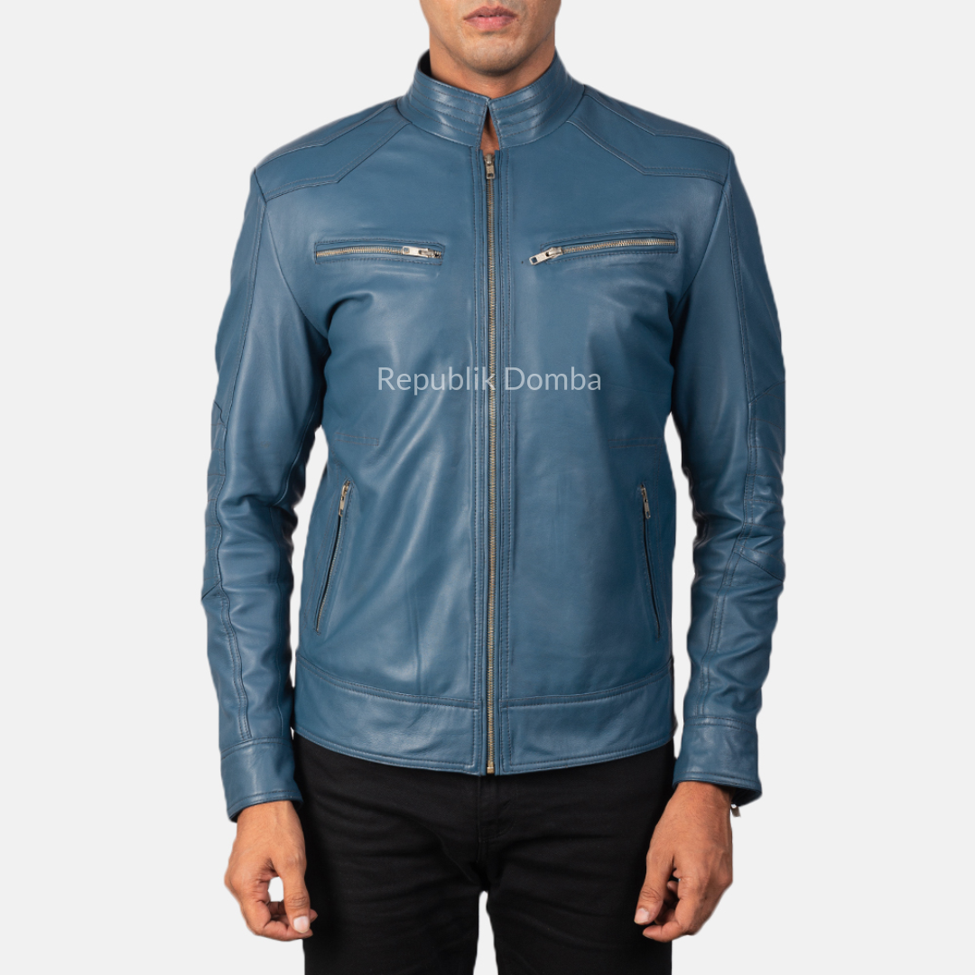 Jaket Kulit Pria Biker - PB 415