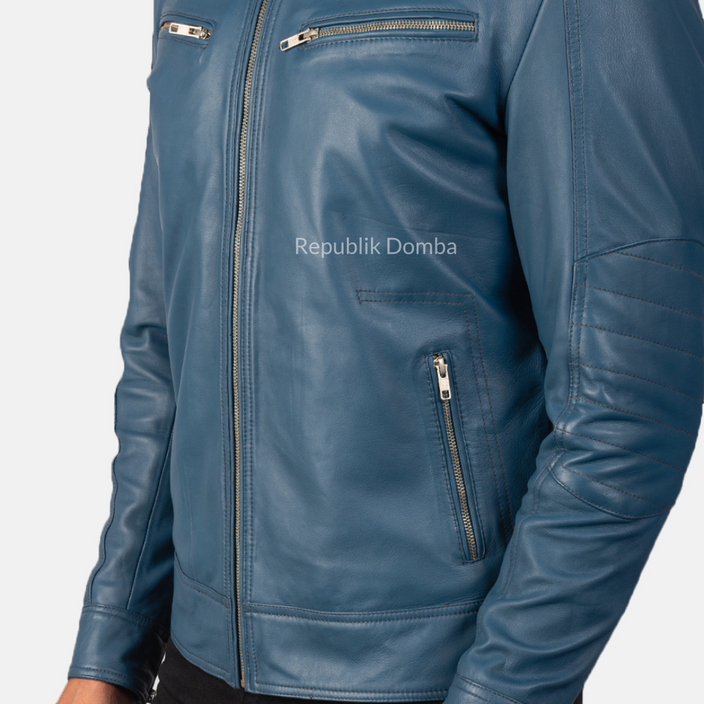 Jaket Kulit Pria Biker - PB 415