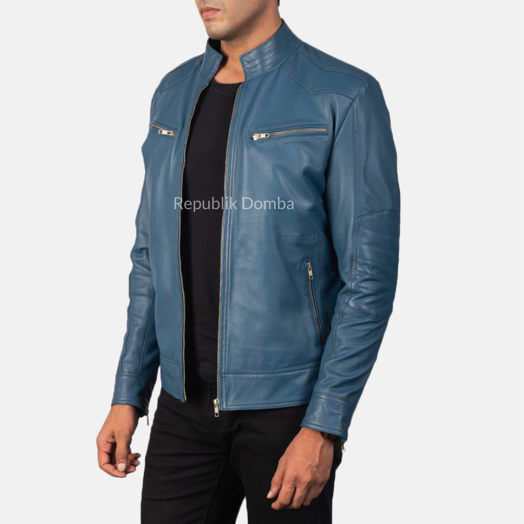 Jaket Kulit Pria Biker - PB 415