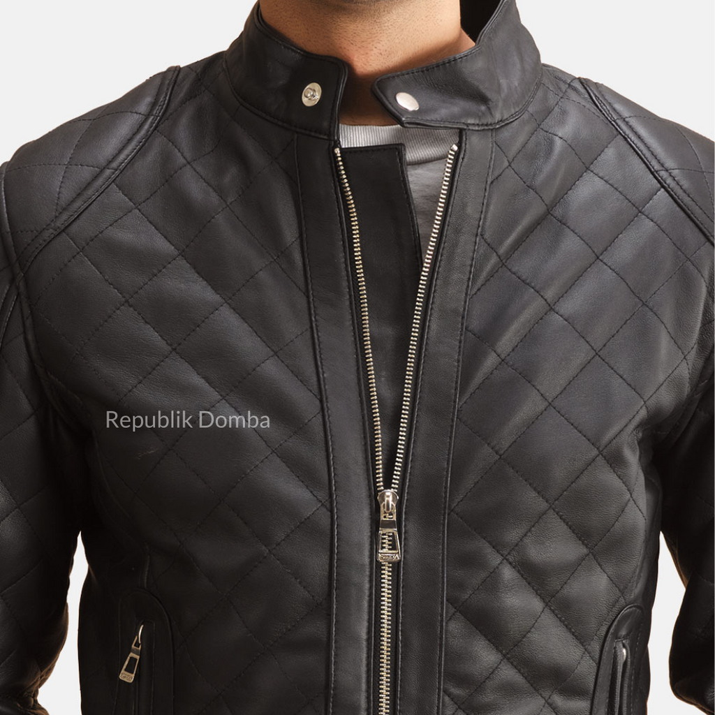 Jaket Kulit Pria Biker - PB 416