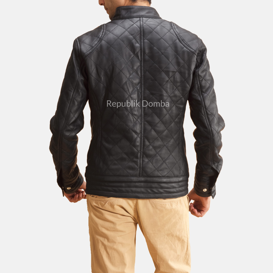 Jaket Kulit Pria Biker - PB 416