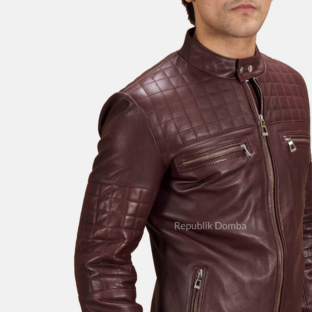 Jaket Kulit Pria Biker - PB 418