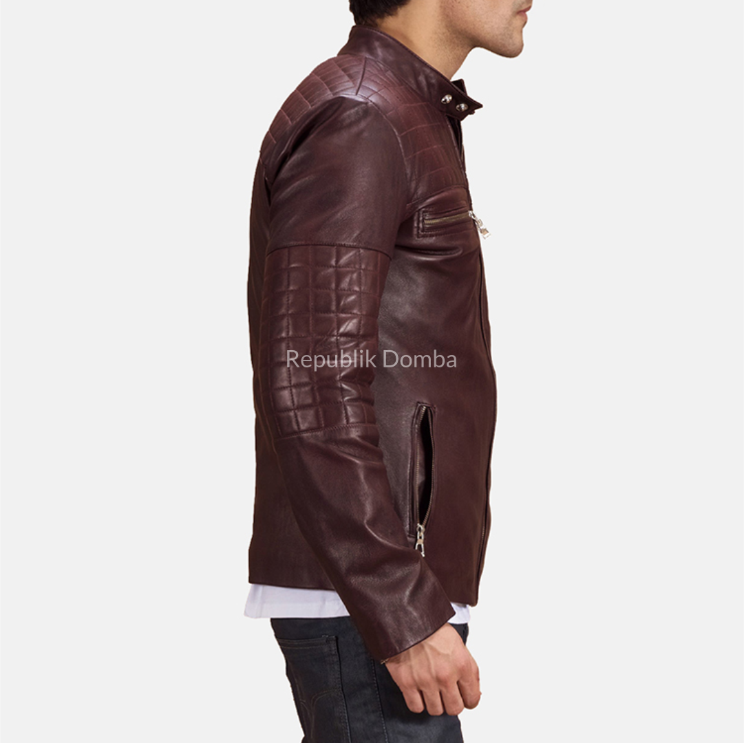 Jaket Kulit Pria Biker - PB 418