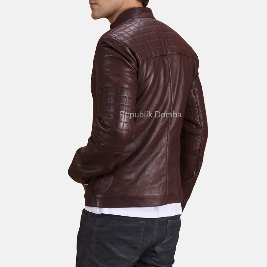 Jaket Kulit Pria Biker - PB 418