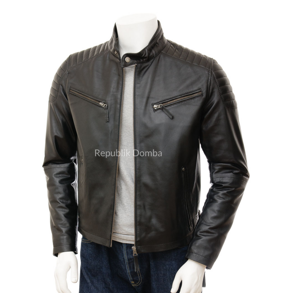 Jaket Kulit Pria Biker - PB 429