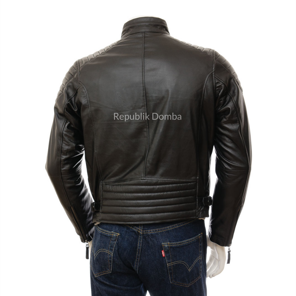 Jaket Kulit Pria Biker - PB 429
