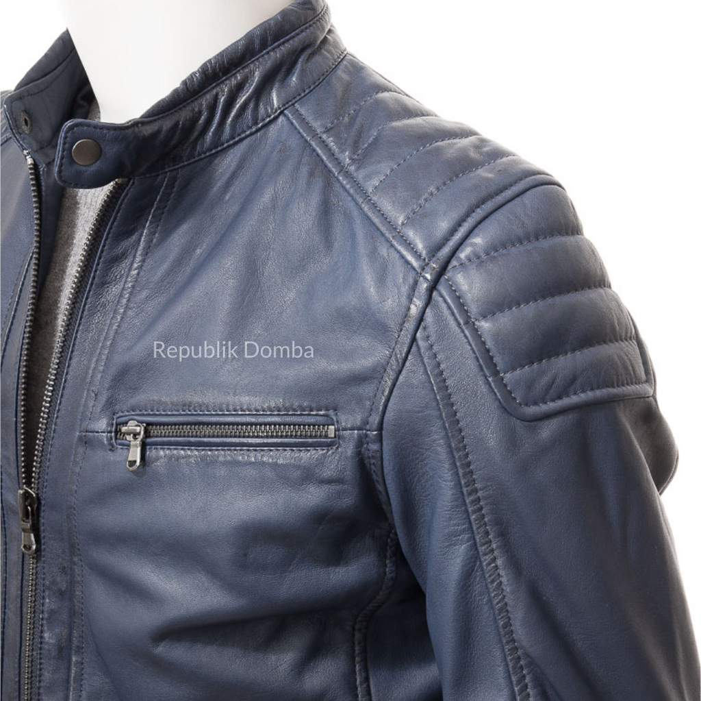 Jaket Kulit Pria Biker - PB 430