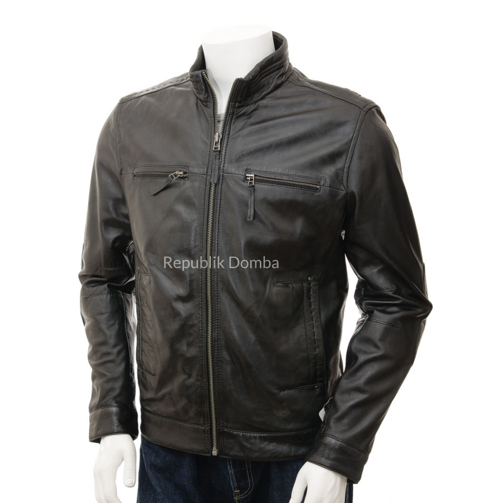 Jaket Kulit Pria Biker - PB 431
