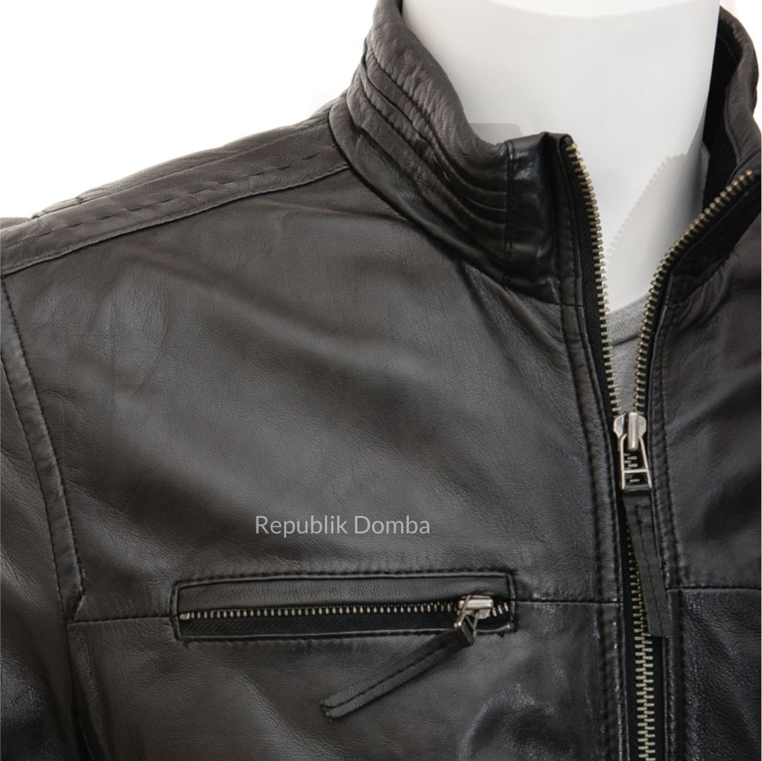 Jaket Kulit Pria Biker - PB 431
