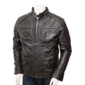 Jaket Kulit Pria Biker - PB 432