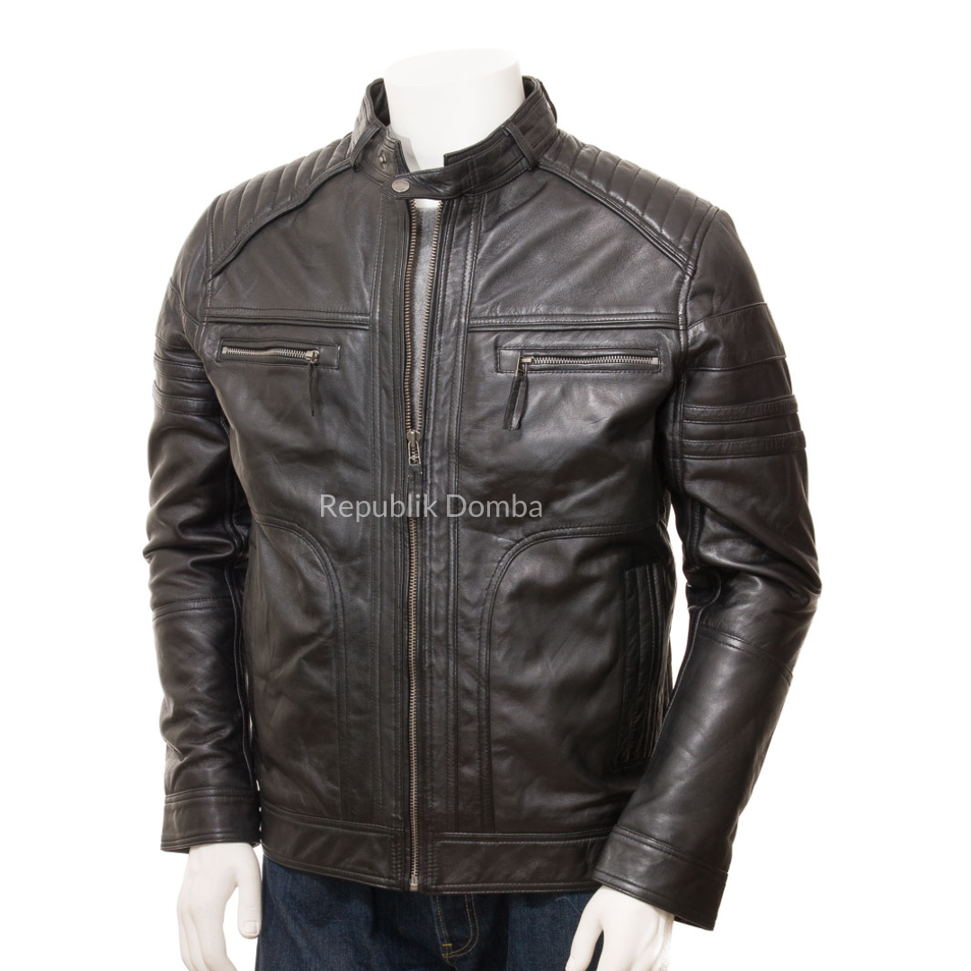 Jaket Kulit Pria Biker - PB 432
