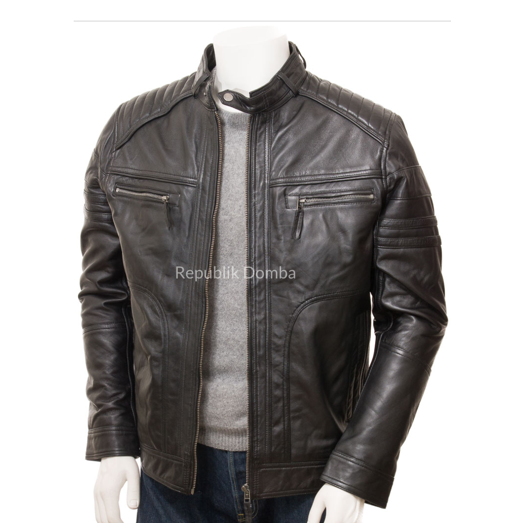 Jaket Kulit Pria Biker - PB 432