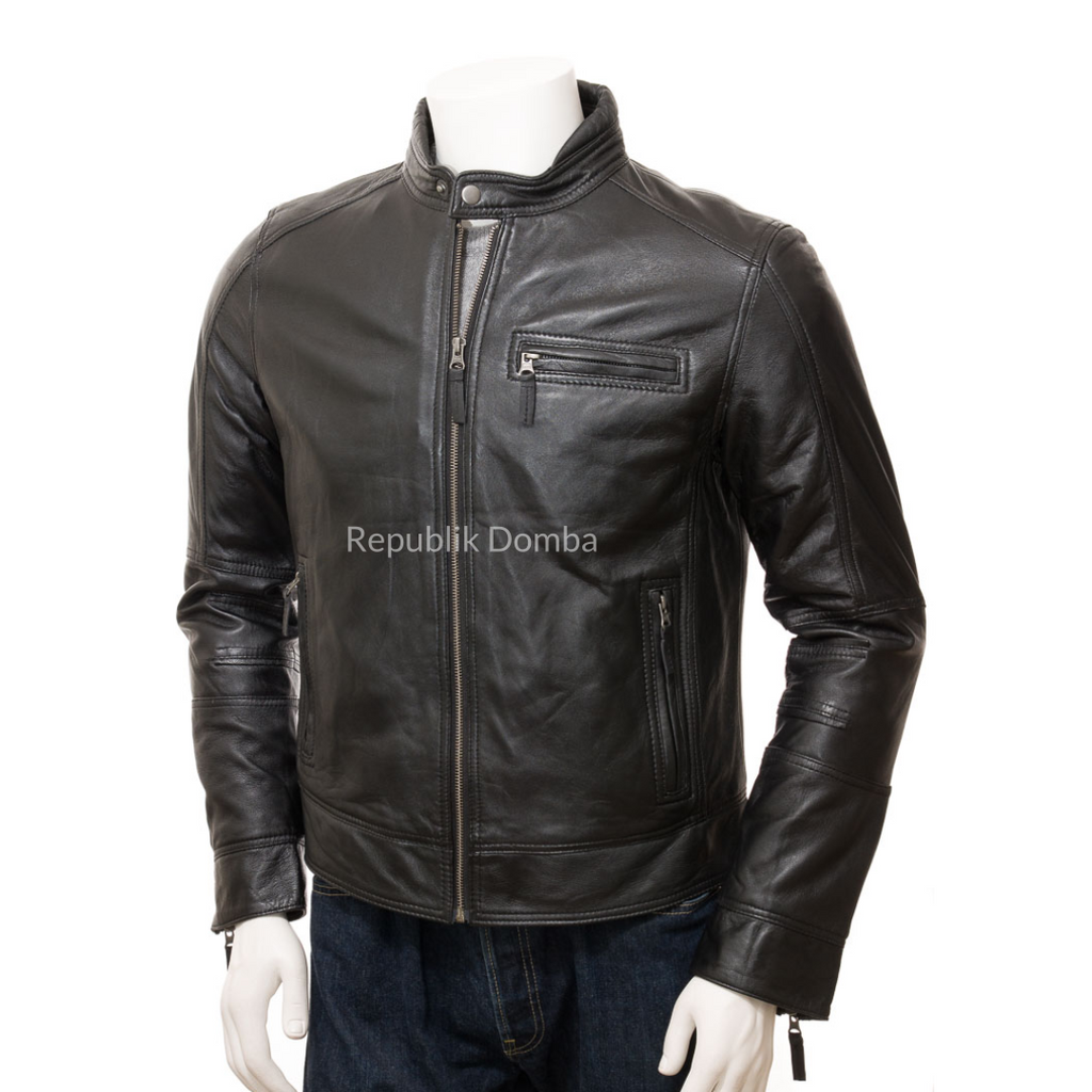 Jaket Kulit Pria Biker - PB 433