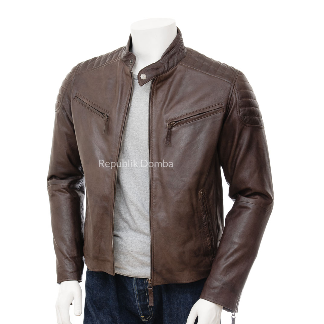 Jaket Kulit Pria Biker - PB 434