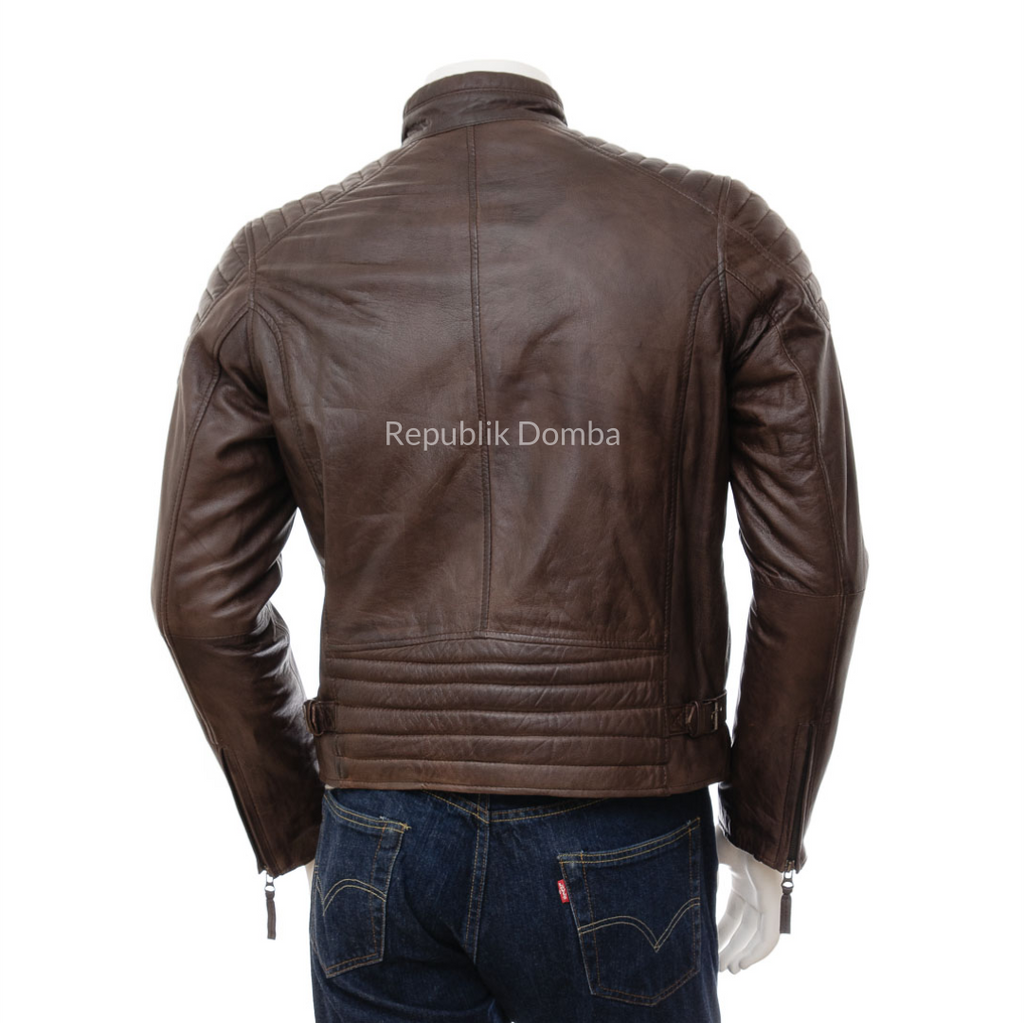 Jaket Kulit Pria Biker - PB 434