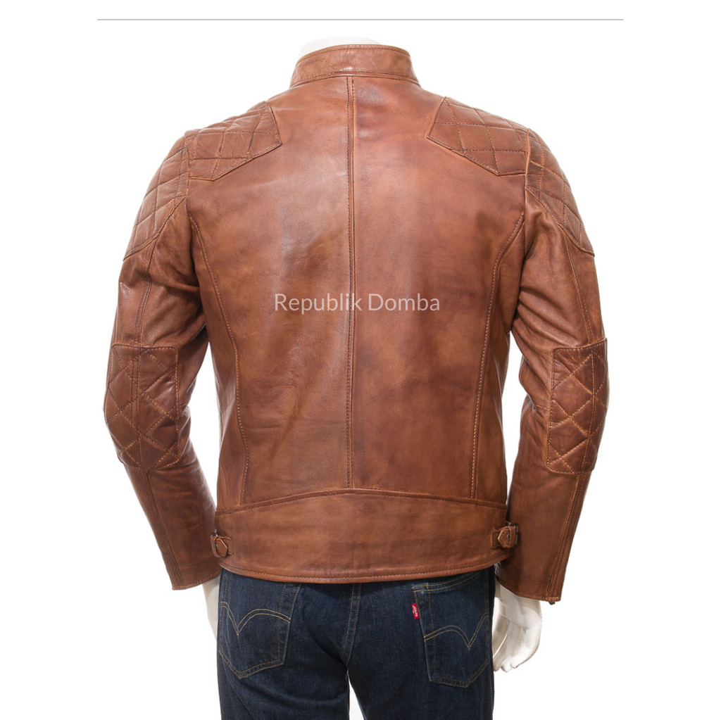 Jaket Kulit Pria Biker - PB 435