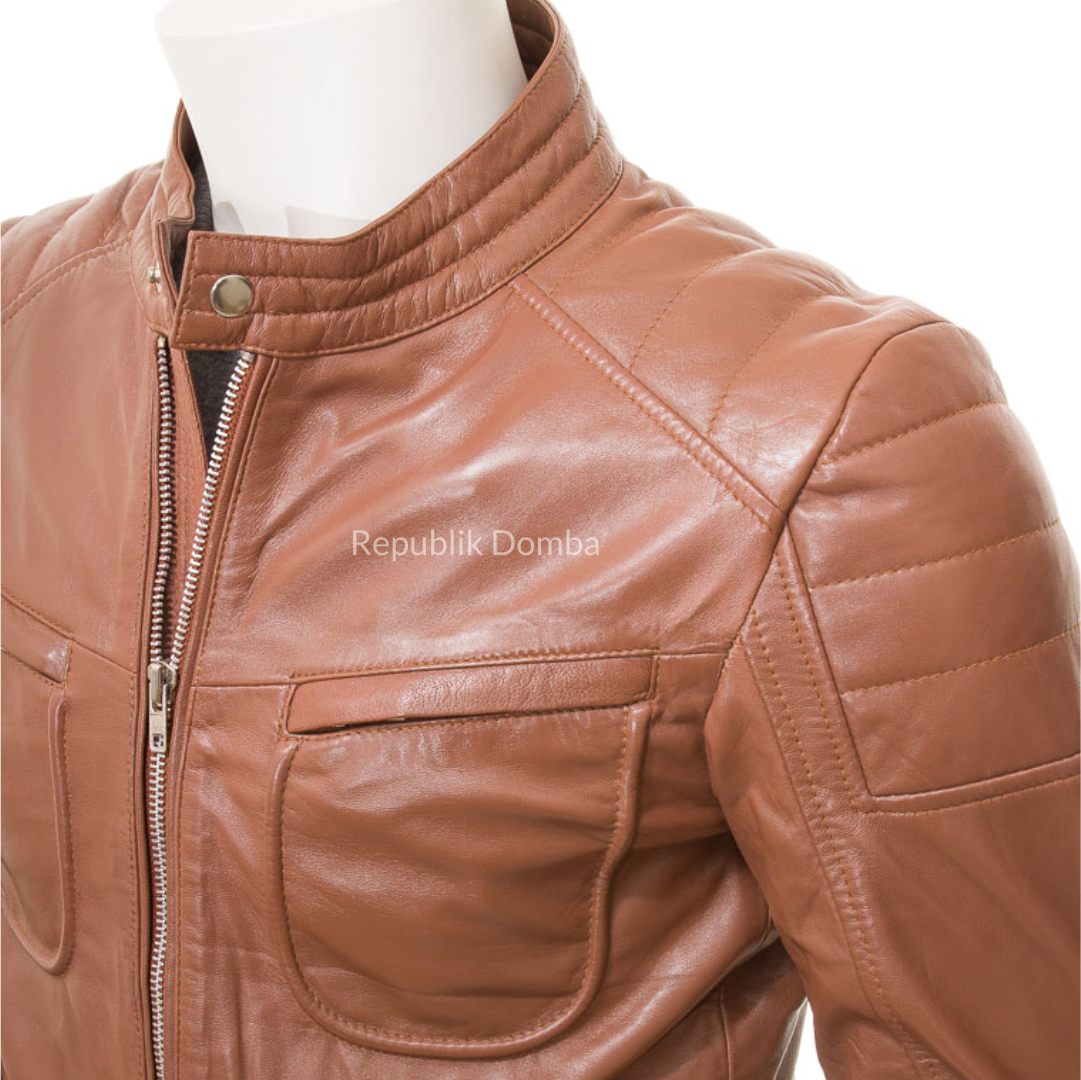 Jaket Kulit Pria Biker - PB 438