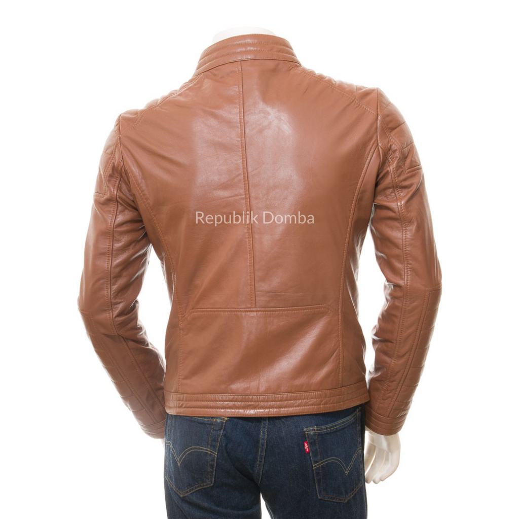 Jaket Kulit Pria Biker - PB 438