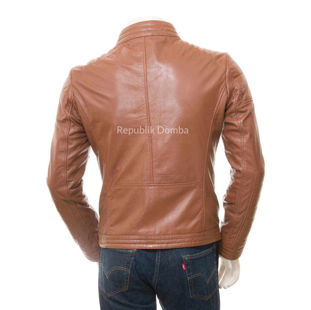 Jaket Kulit Pria Biker - PB 438