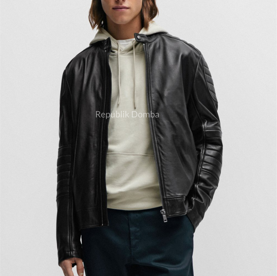 Jaket Kulit Pria Biker - PB 440